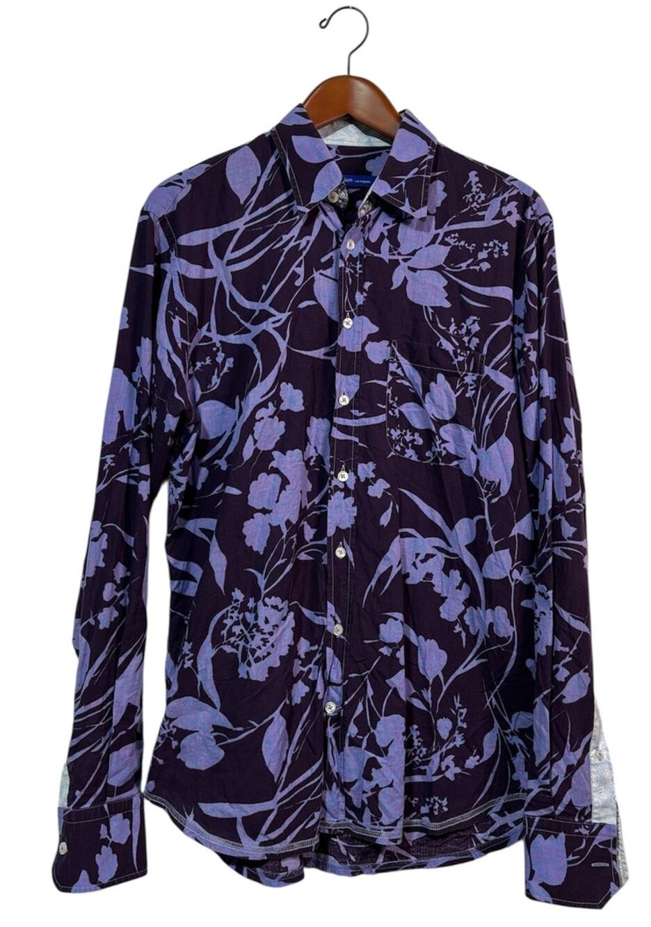 Size L | GEORG ROTH Los Angeles Men’s Button Front Abstract Floral Casual Shirt